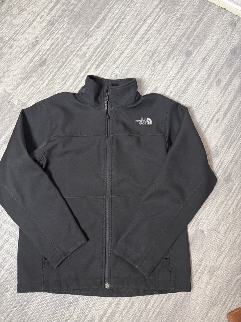 The North Face Black Lightweight Softshell Jacket Size 10/12